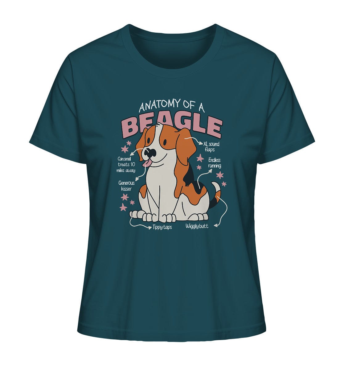 Anatomie eines Beagles - Ladies Organic Shirt Stargazer / XS