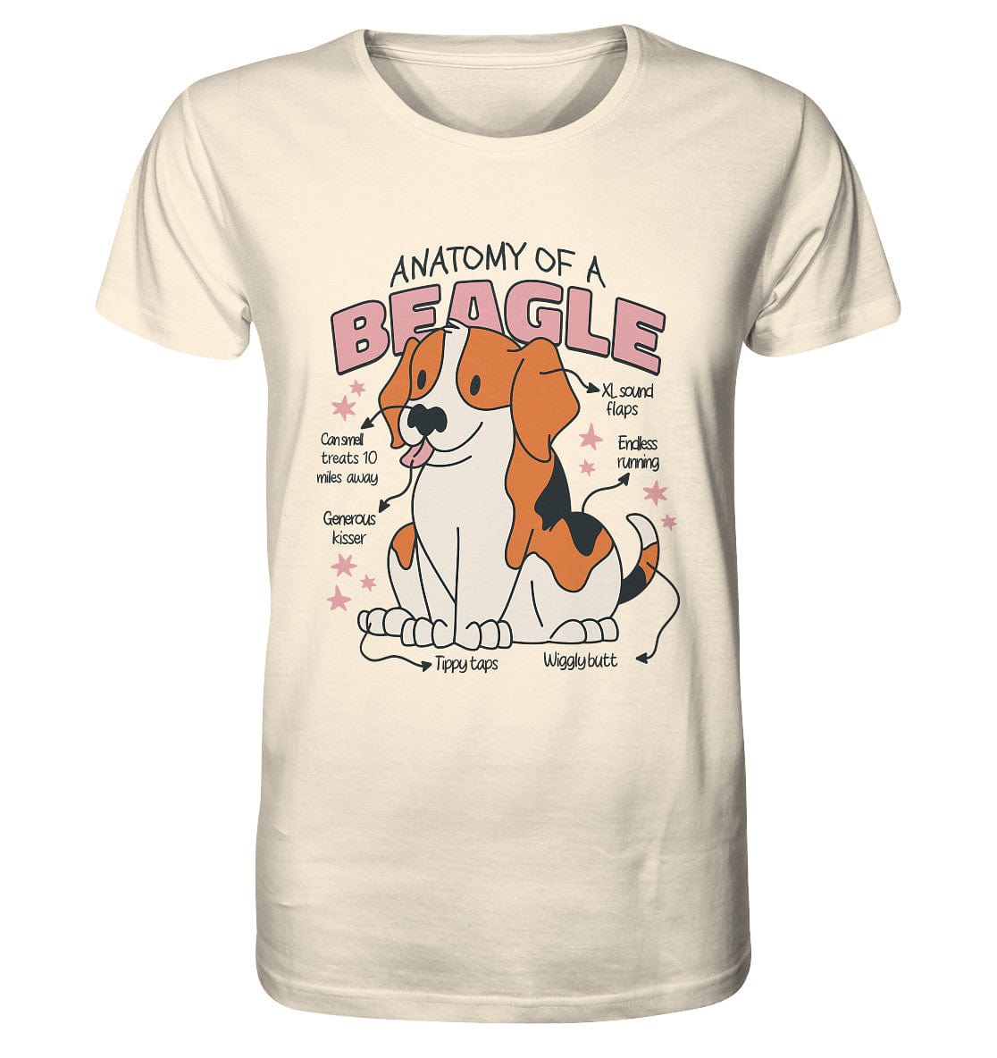 Anatomie eines Beagles - Organic Shirt Natural Raw / XS
