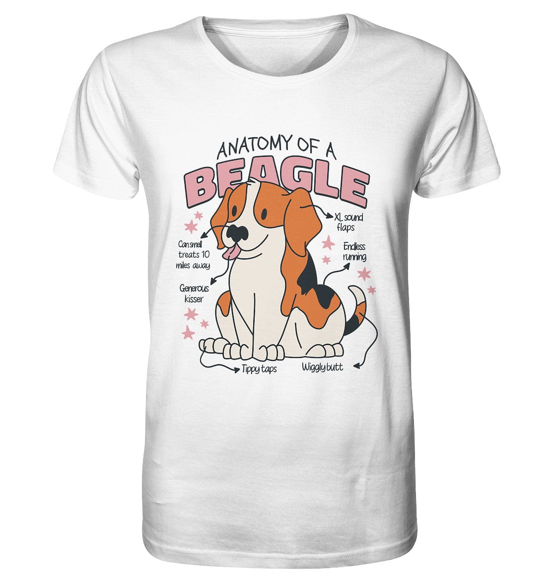 Anatomie eines Beagles - Organic Shirt White / XS