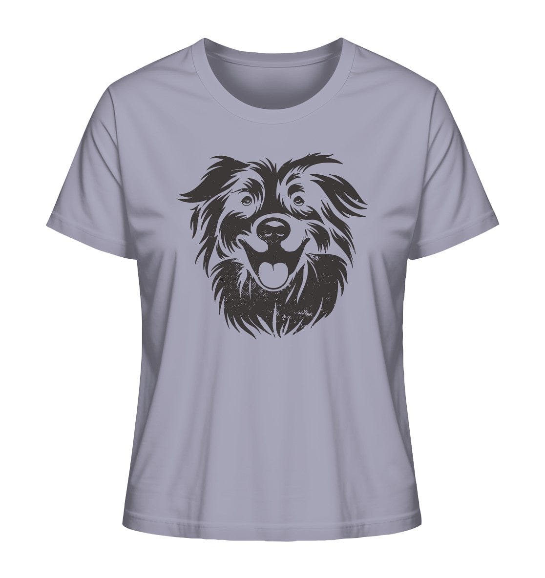 Australien Shepherd Hundekopf - Ladies Organic Shirt Lavender / XS