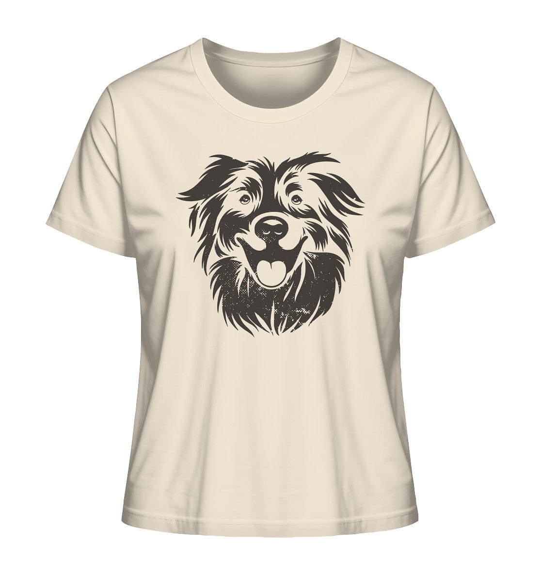 Australien Shepherd Hundekopf - Ladies Organic Shirt Natural Raw / XS