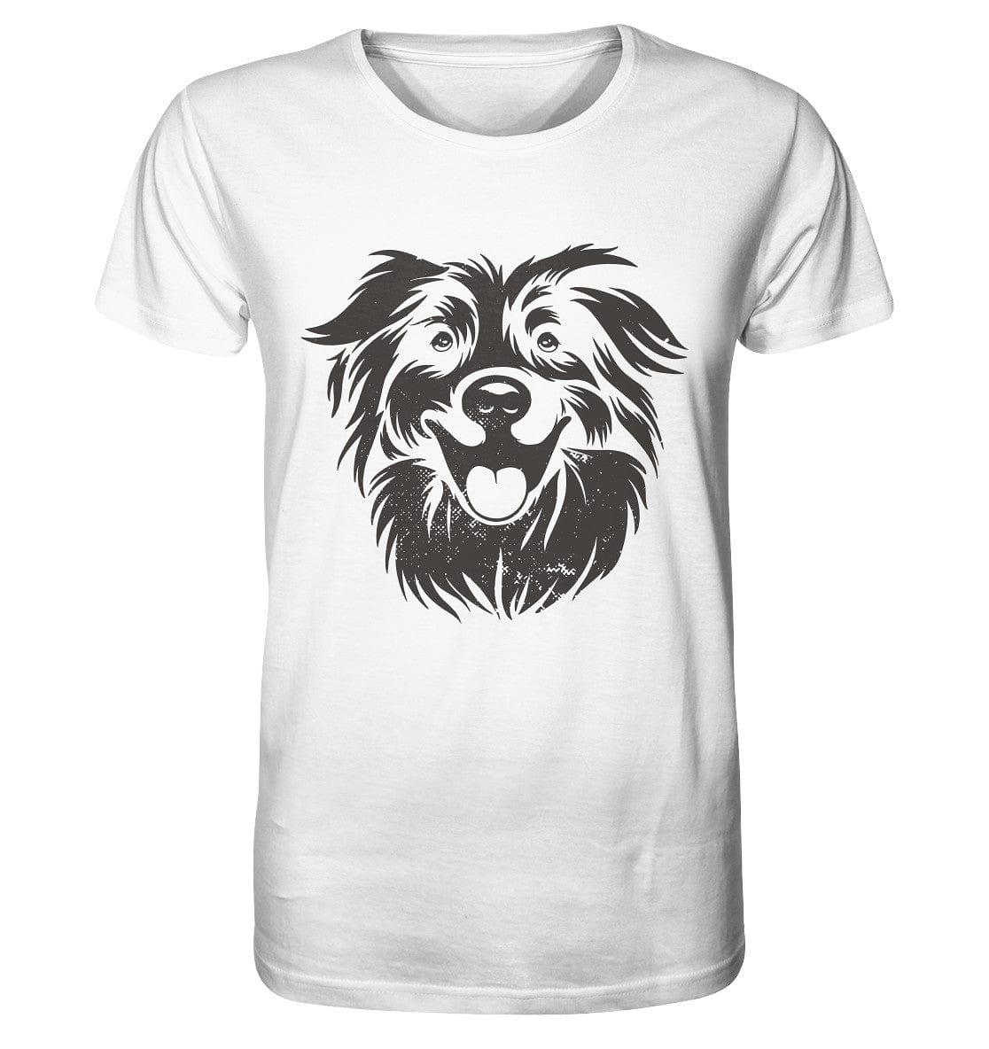 Australien Shepherd Hundekopf - Organic Shirt White / XS