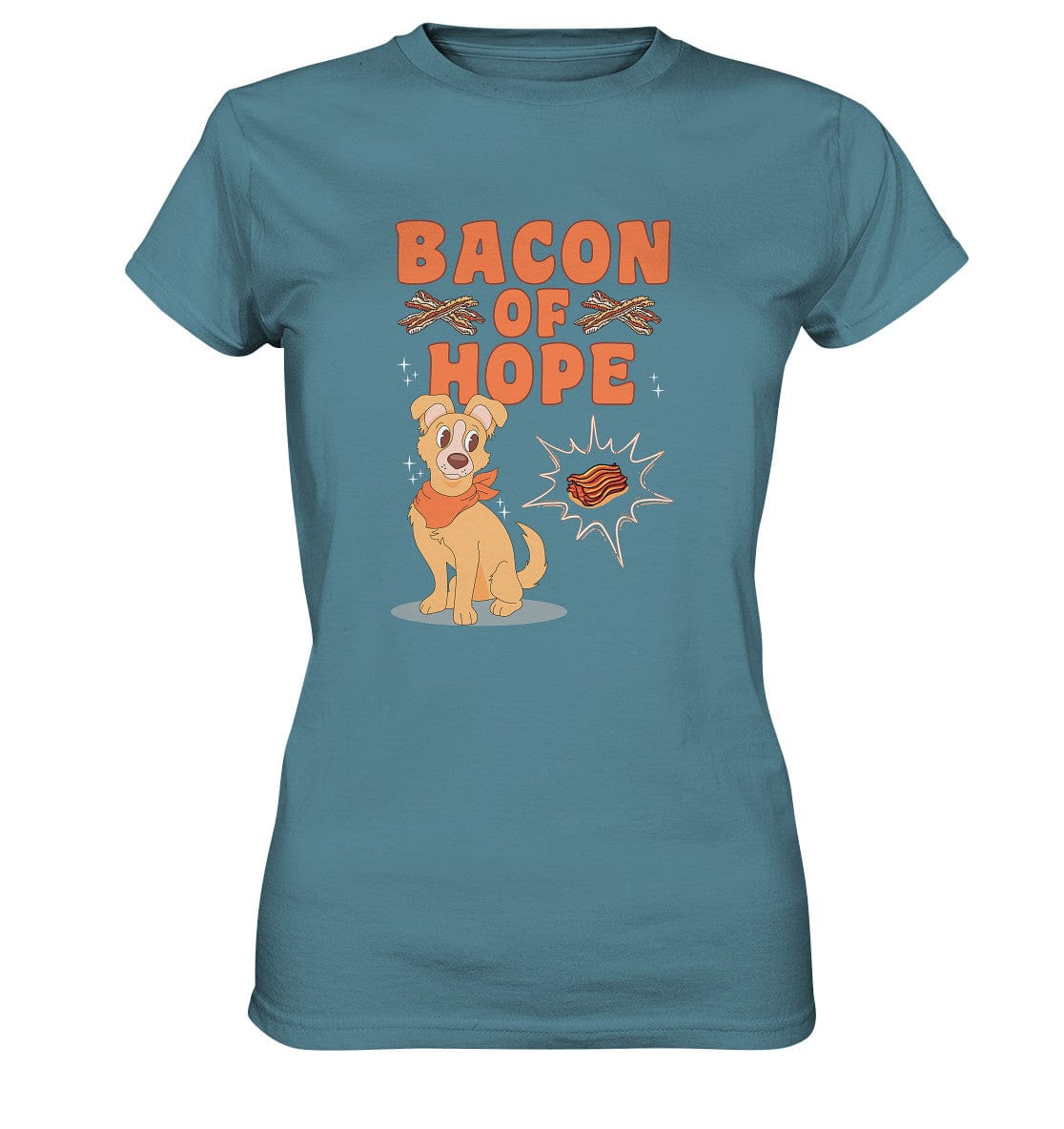 Bacon of Hope - Speck der Hoffnung - Ladies Premium Shirt Stone Blue / XS