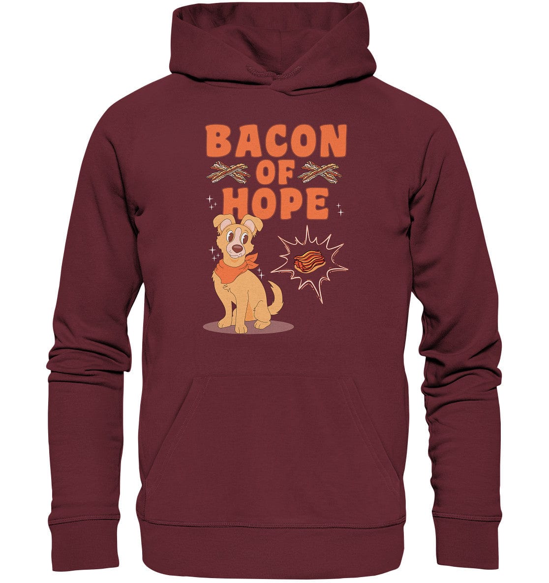 Bacon of Hope - Speck der Hoffnung - Organic Hoodie Burgundy / XS