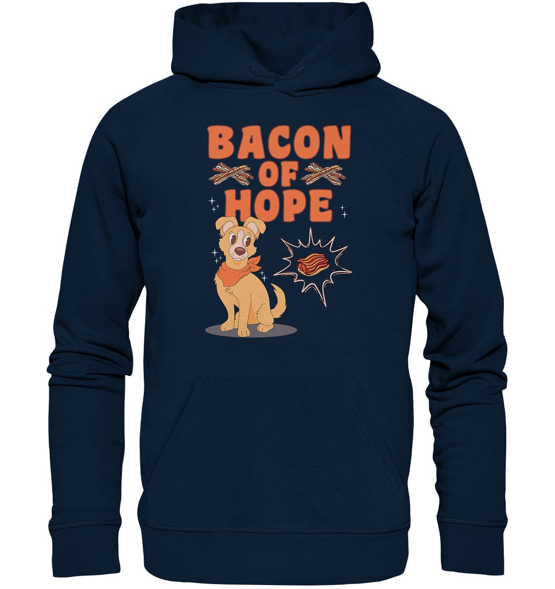 Bacon of Hope - Speck der Hoffnung - Organic Hoodie French Navy / XS