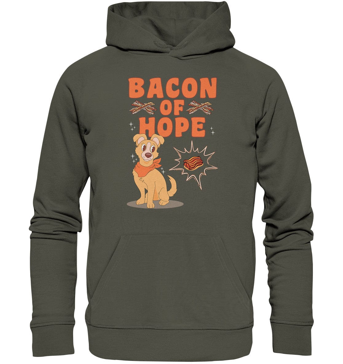 Bacon of Hope - Speck der Hoffnung - Organic Hoodie Khaki / XS