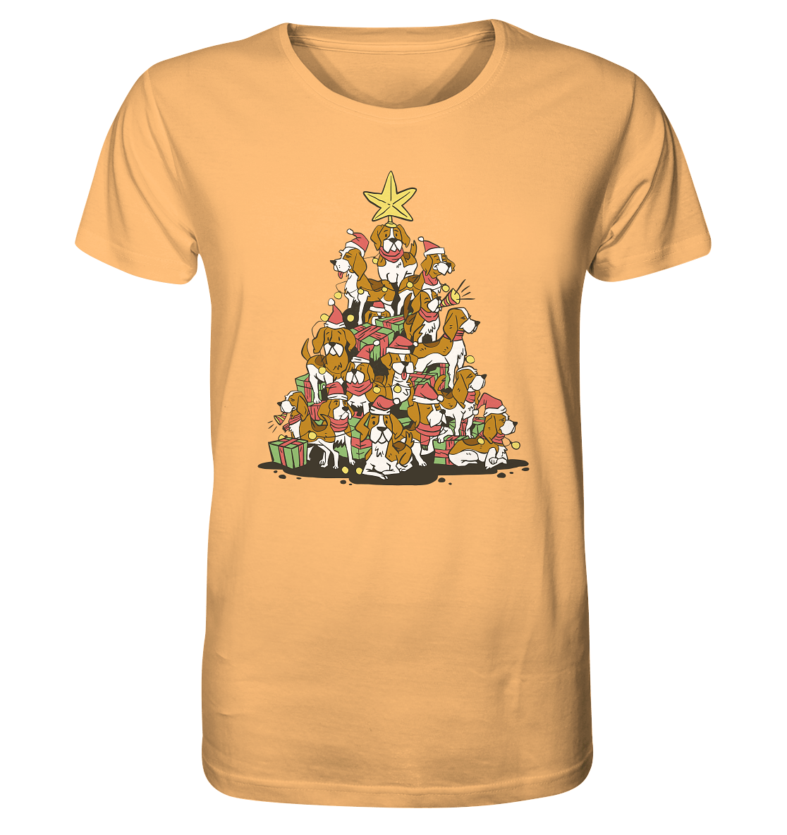 Beagels - Hunde - Weihnachtsbaum - Organic Shirt Nispero / XS