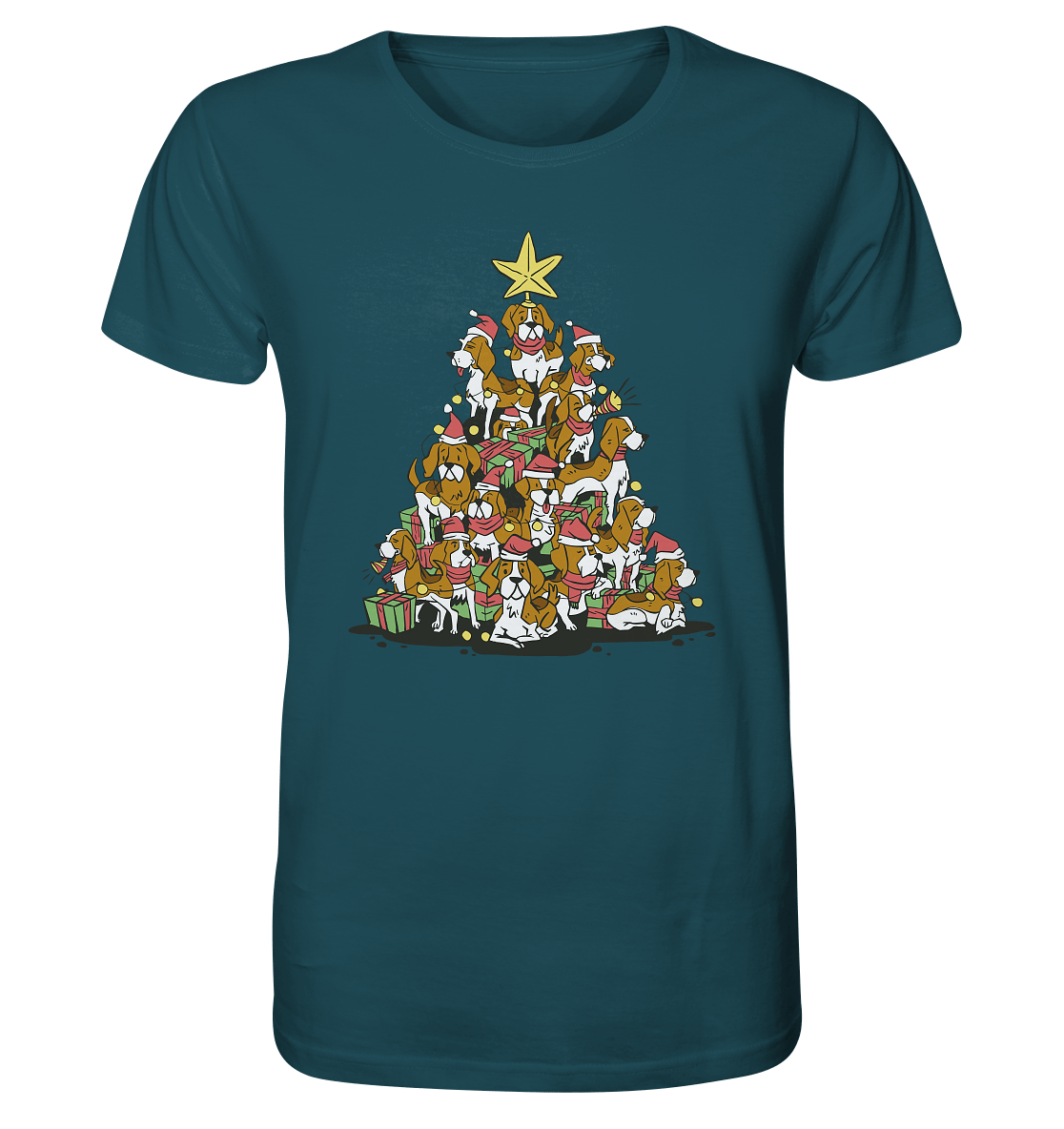 Beagels - Hunde - Weihnachtsbaum - Organic Shirt Stargazer / XS