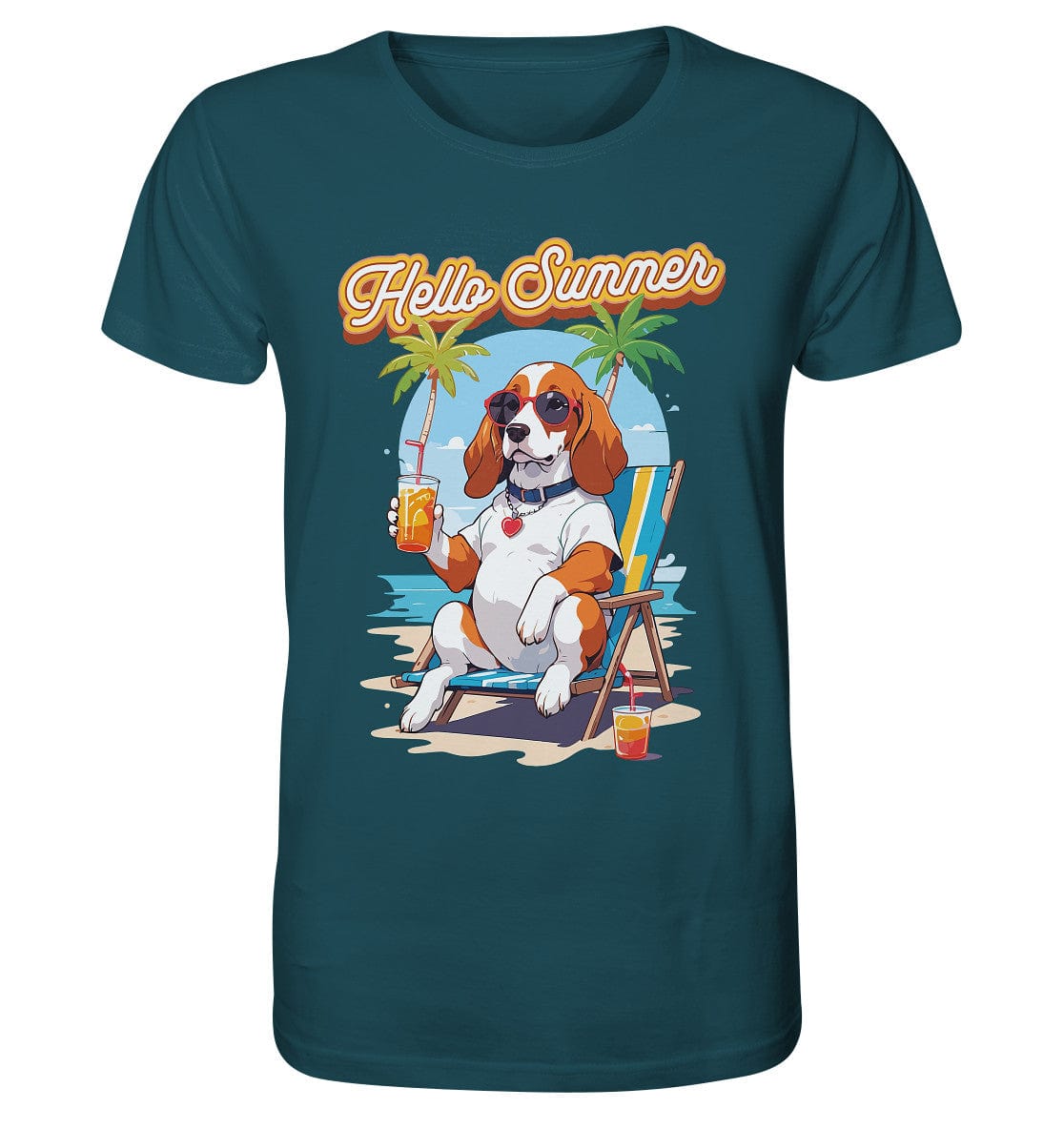 Beagle - Hello Summer (Summer Vibes) - Organic Shirt Stargazer / XS
