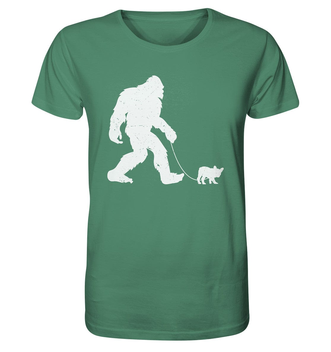 Big Foot mit Hund beim Gassi - Organic Shirt Green Bay / XS