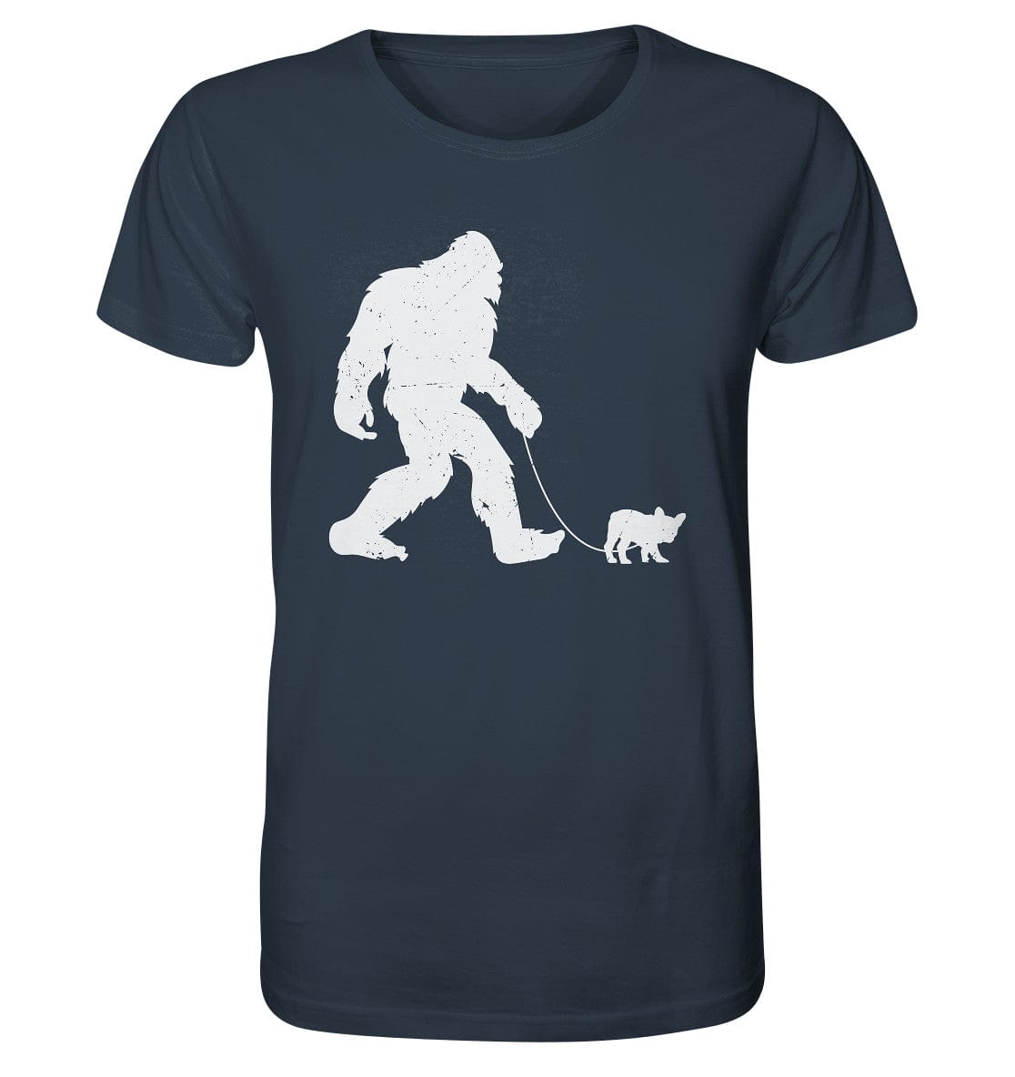 Big Foot mit Hund beim Gassi - Organic Shirt India Ink Grey / XS
