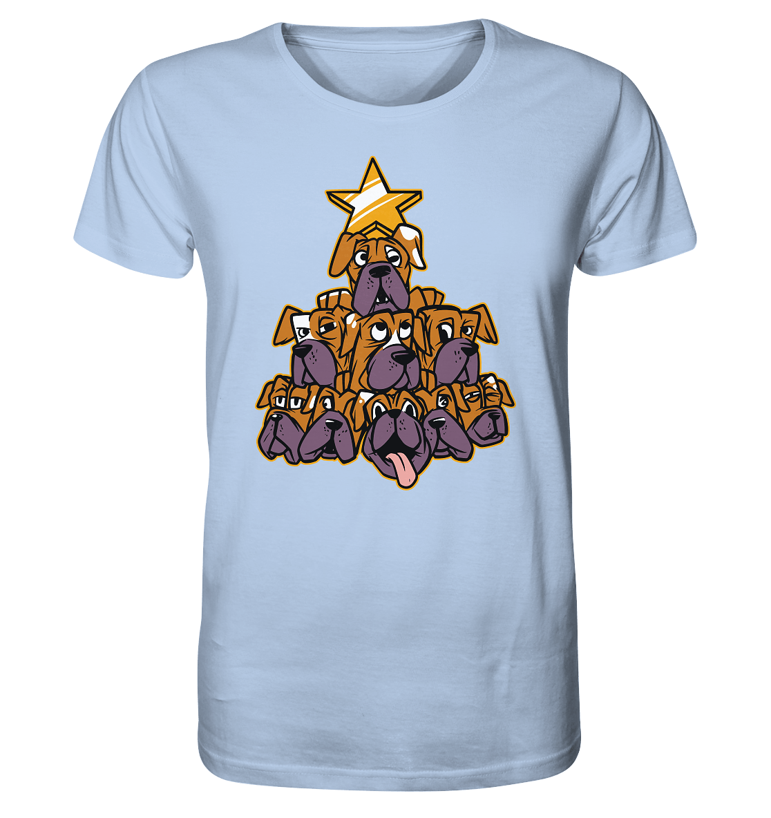 Boxer - Hunde - Weihnachtsbaum - Organic Shirt Blue Soul / XS