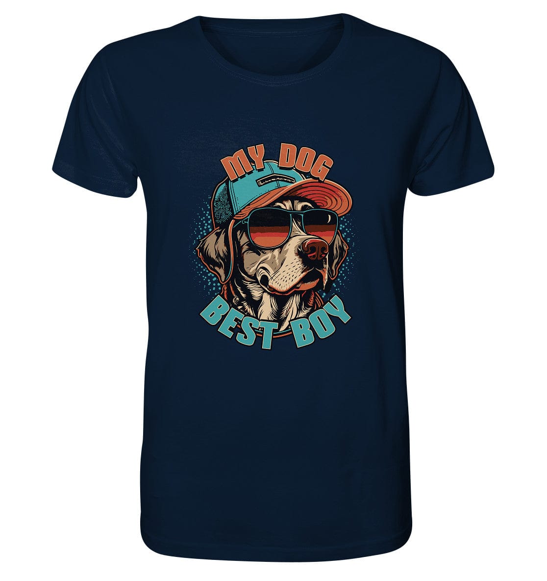 Cool Labrador Dog - My dog best boy - Organic Shirt French Navy / XS