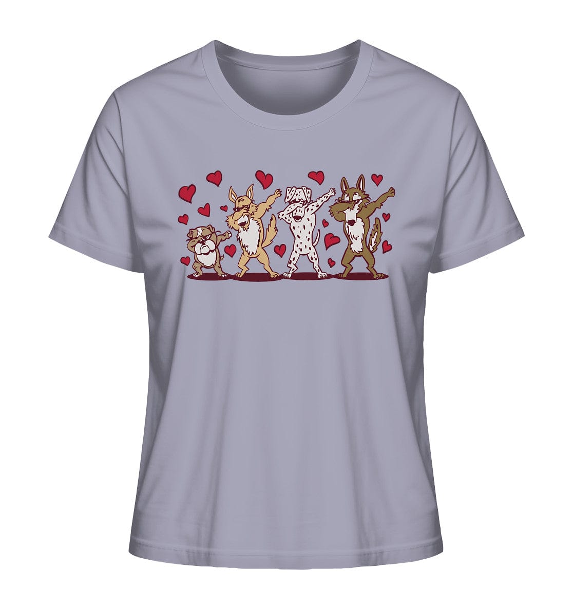 Dabbing Dogs - Tanzende Hunde - Ladies Organic Shirt Lavender / XS