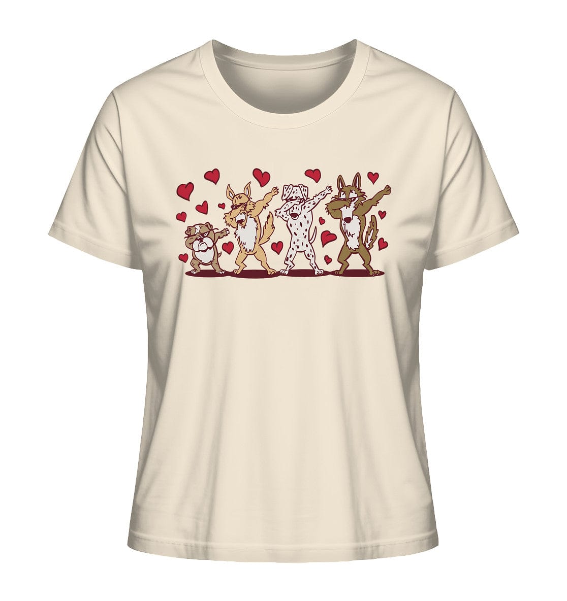 Dabbing Dogs - Tanzende Hunde - Ladies Organic Shirt Natural Raw / XS