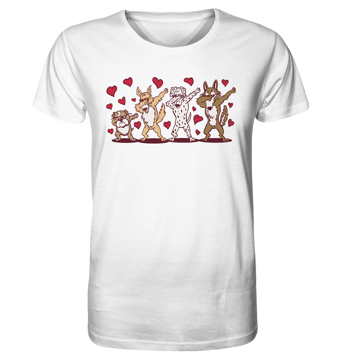 Dabbing Dogs - Tanzende Hunde - Organic Shirt White / XS