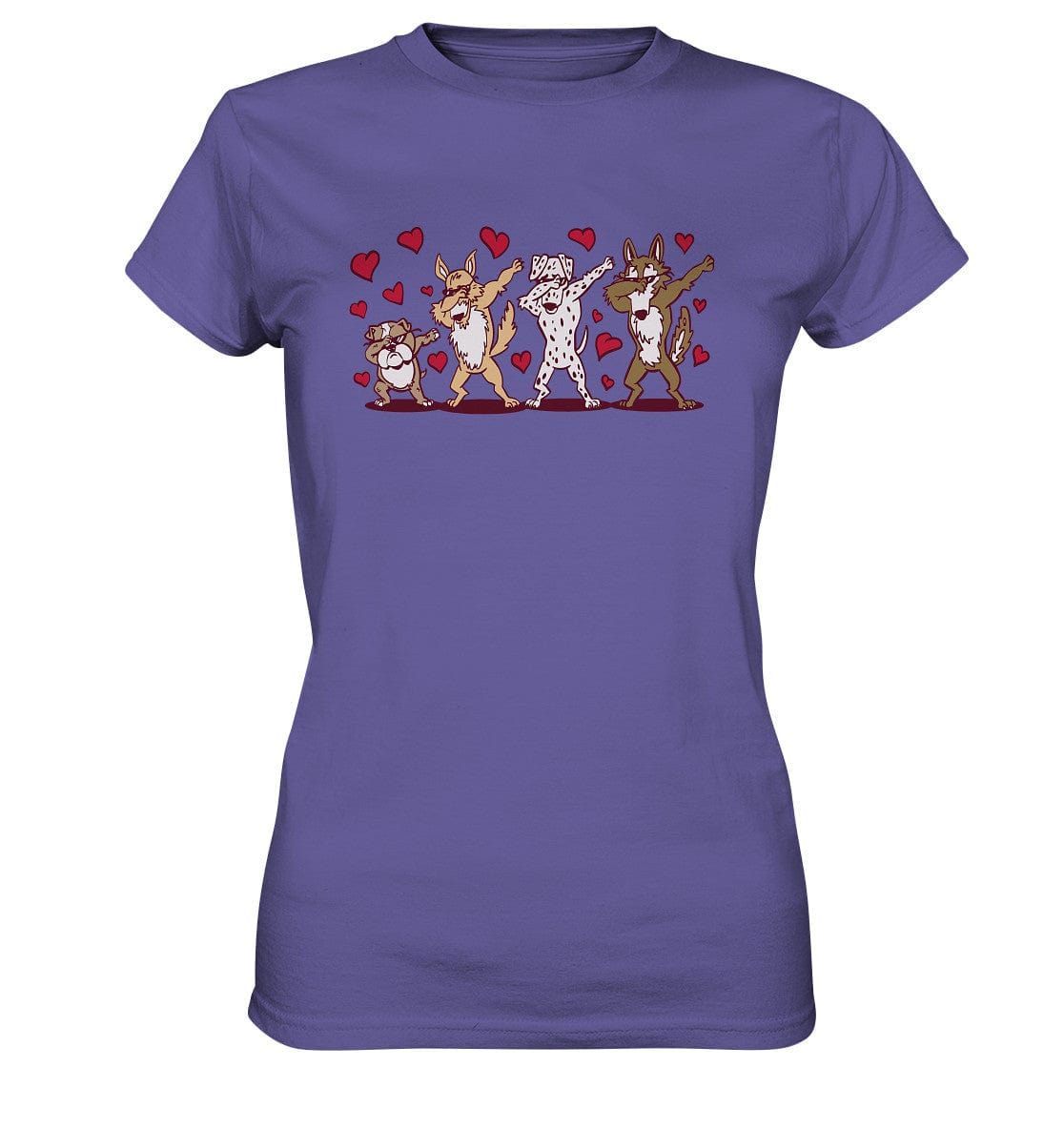 Dabbing Dogs - Tanzfigur Hunde - Ladies Premium Shirt Millenial Lilac / XS