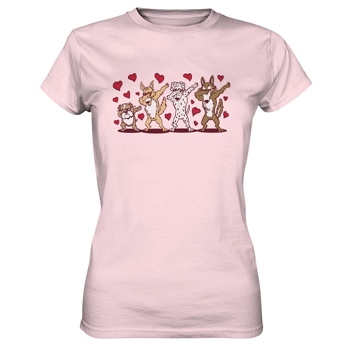 Dabbing Dogs - Tanzfigur Hunde - Ladies Premium Shirt Orchid Pink / XS