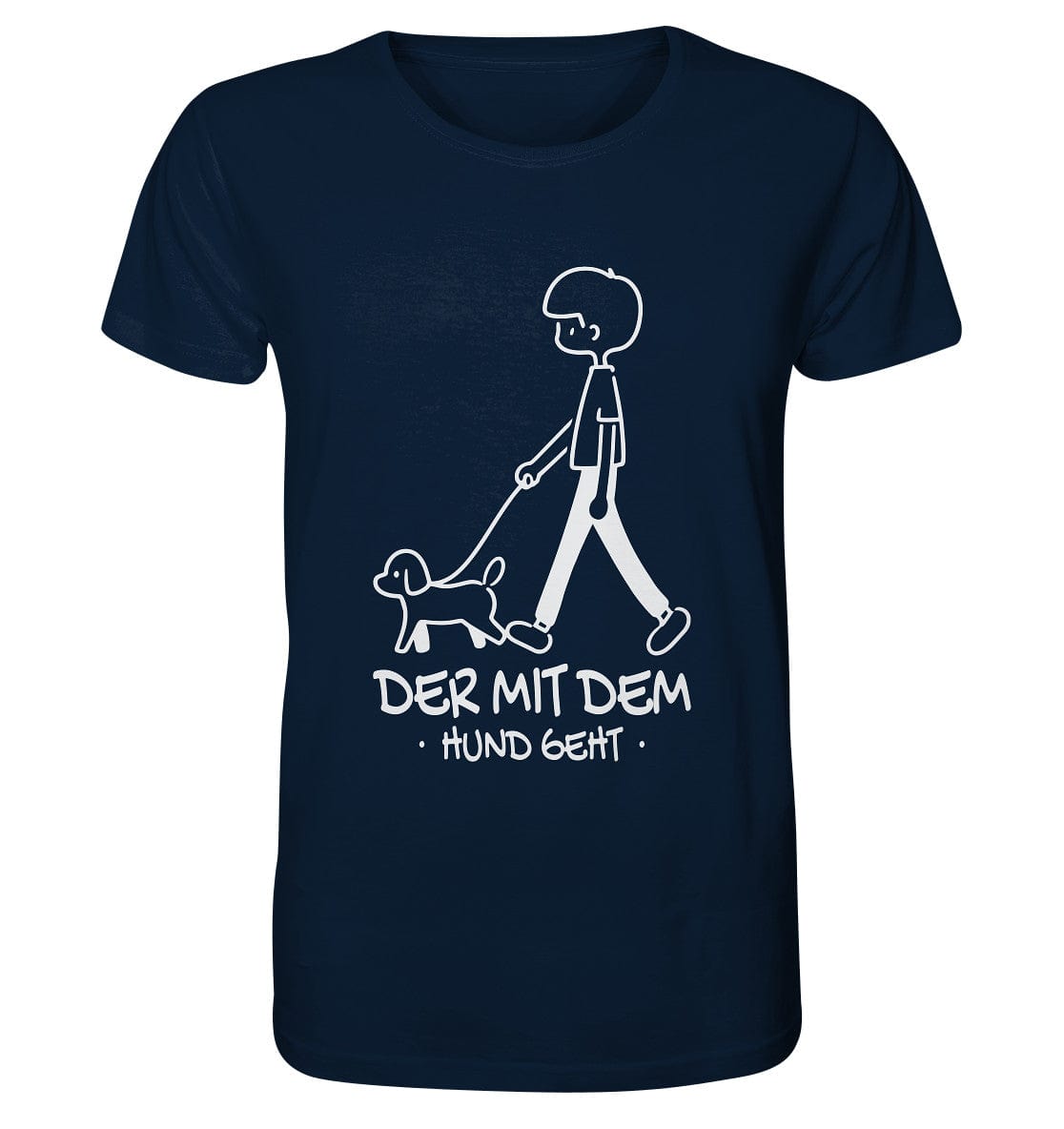 Der mit dem Hund geht - Organic Shirt French Navy / XS