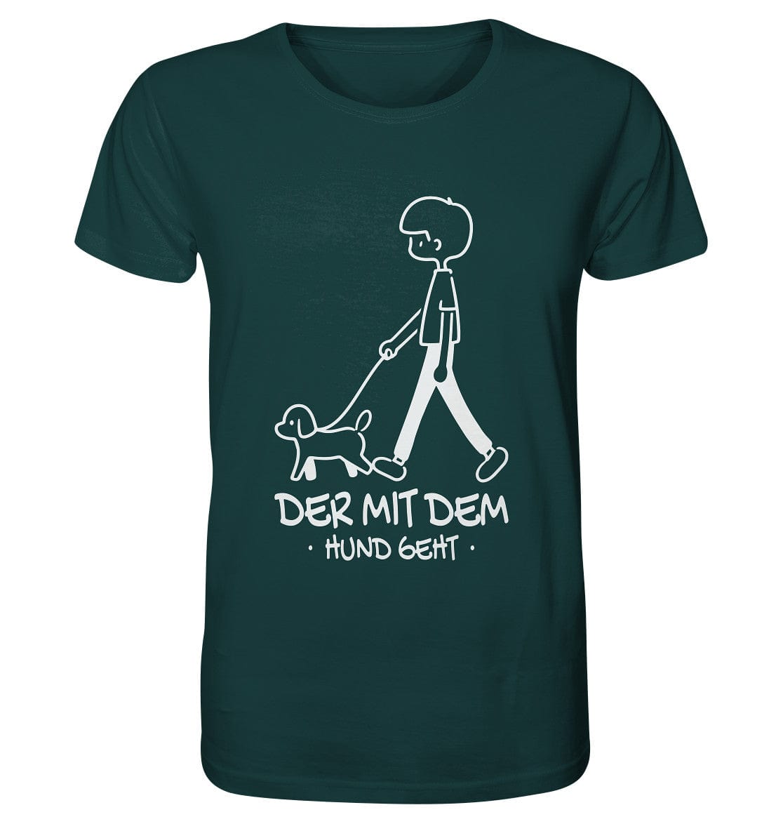 Der mit dem Hund geht - Organic Shirt Glazed Green / XS