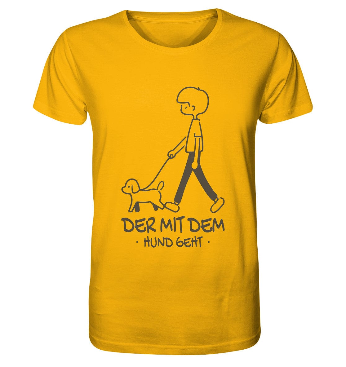 Der mit dem Hund geht - Organic Shirt Golden Yellow / XS