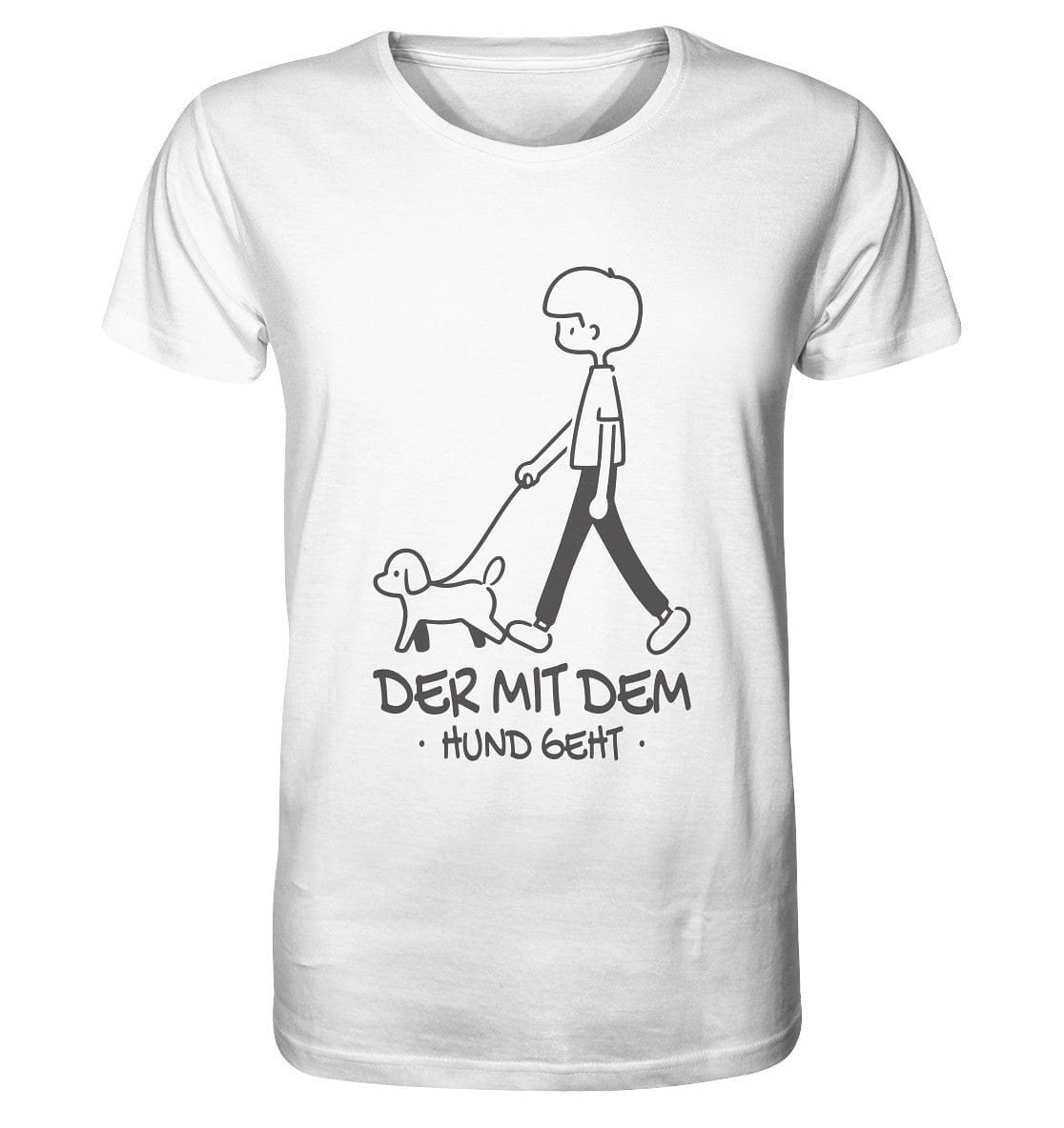 Der mit dem Hund geht - Organic Shirt White / XS