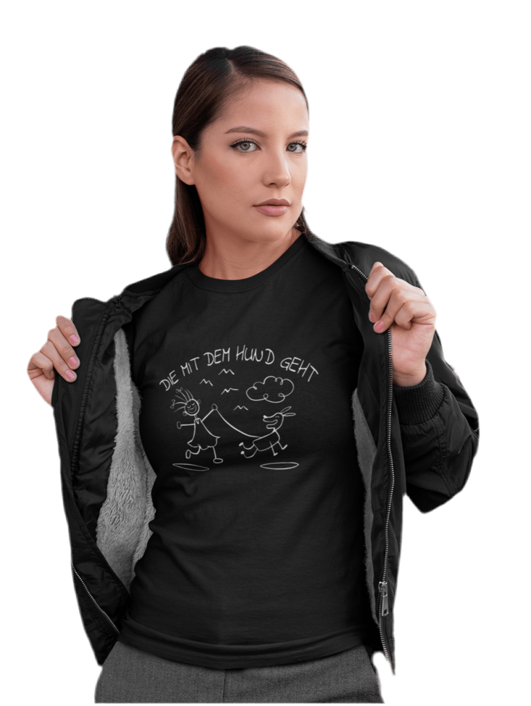 Die mit dem Hund geht - Ladies Organic Shirt