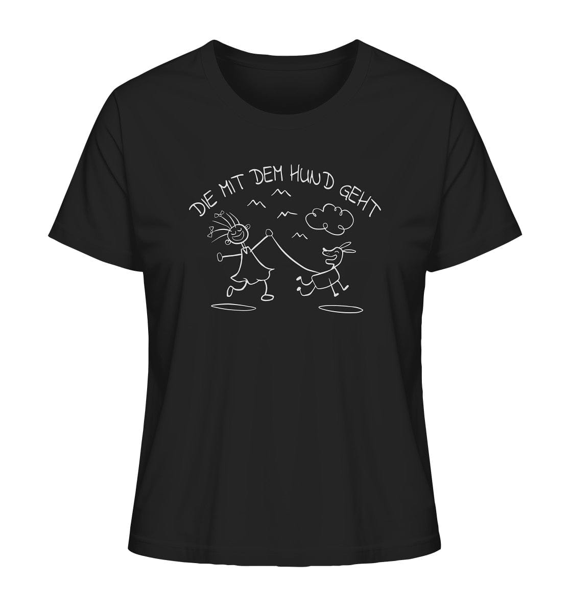 Die mit dem Hund geht - Ladies Organic Shirt Black / XS