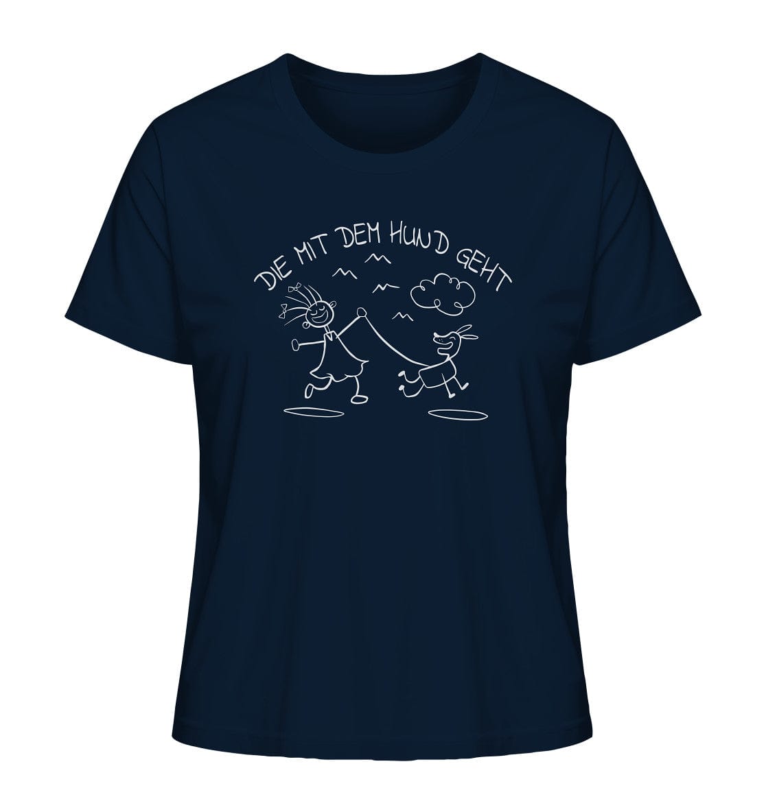 Die mit dem Hund geht - Ladies Organic Shirt French Navy / XS