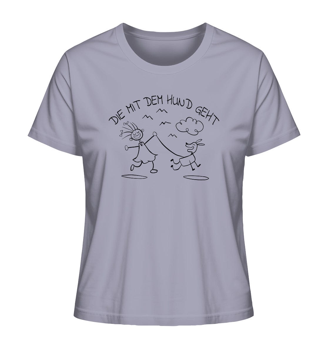 Die mit dem Hund geht - Ladies Organic Shirt Lavender / XS