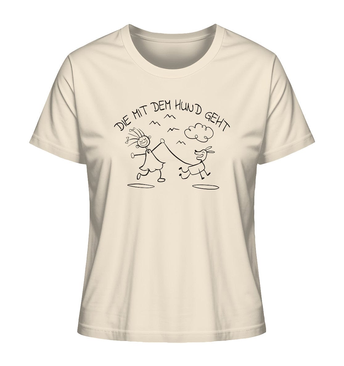 Die mit dem Hund geht - Ladies Organic Shirt Natural Raw / XS