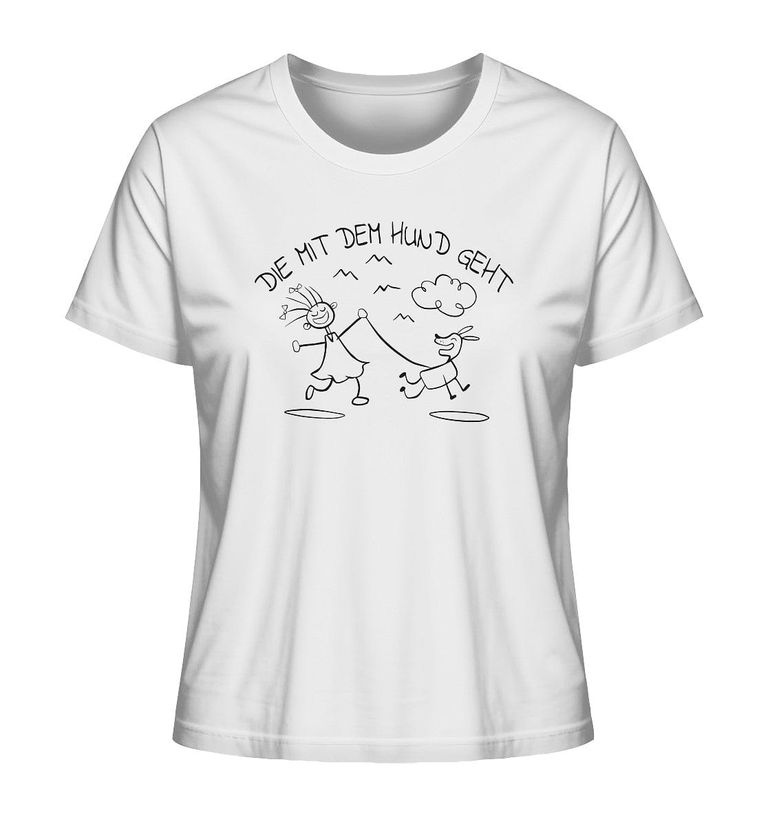 Die mit dem Hund geht - Ladies Organic Shirt White / XS