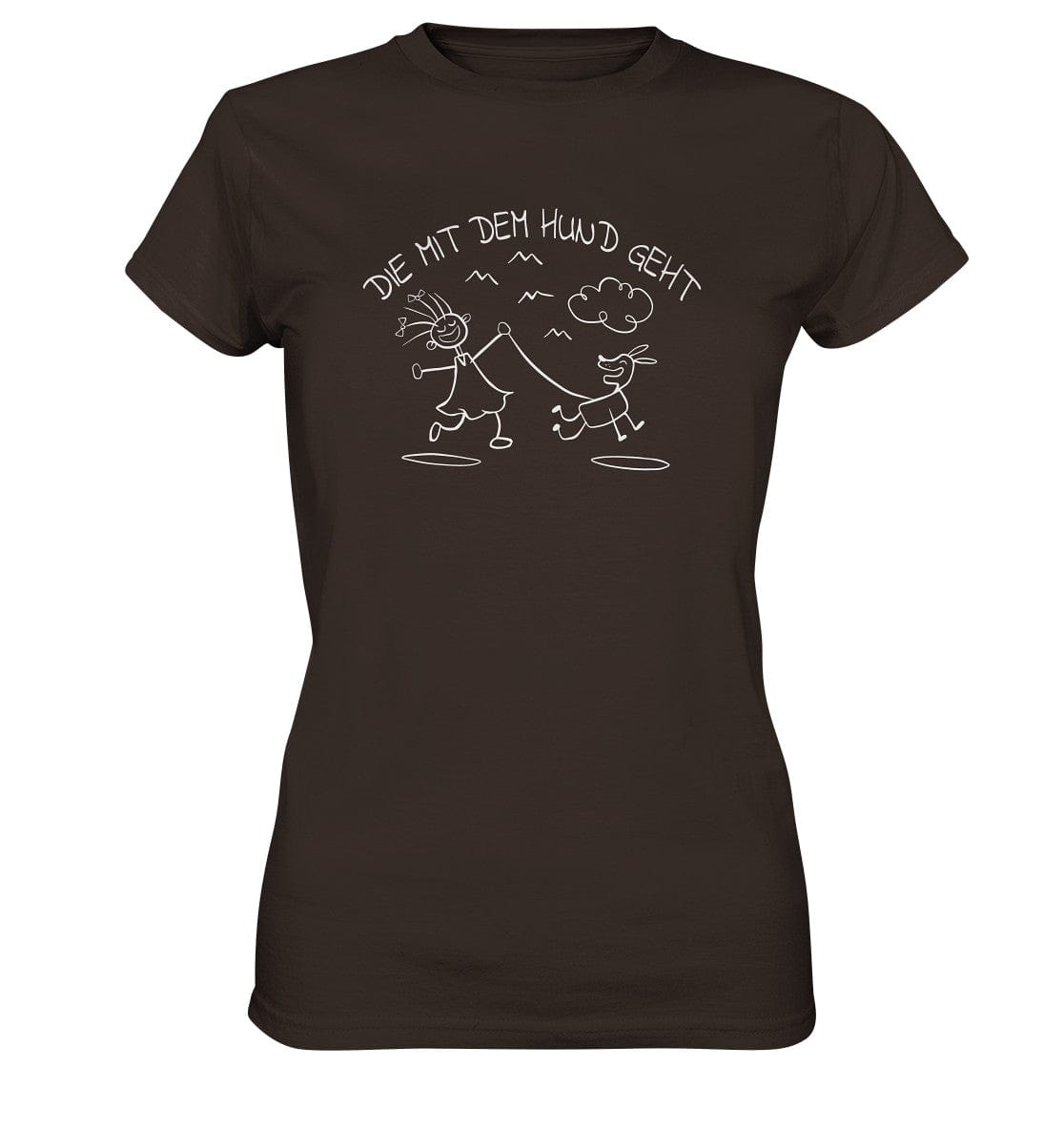 Die mit dem Hund geht - Ladies Premium Shirt Brown / XS