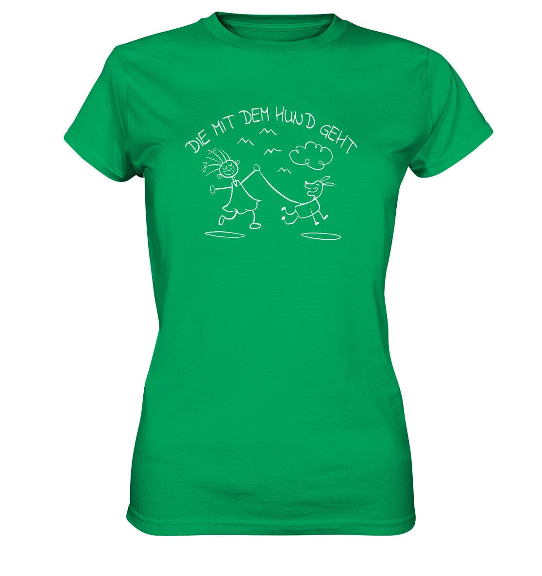 Die mit dem Hund geht - Ladies Premium Shirt Kelly Green / XS