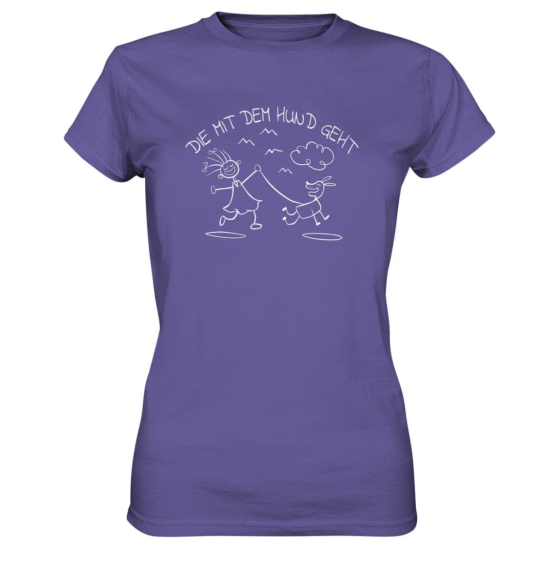 Die mit dem Hund geht - Ladies Premium Shirt Millenial Lilac / XS
