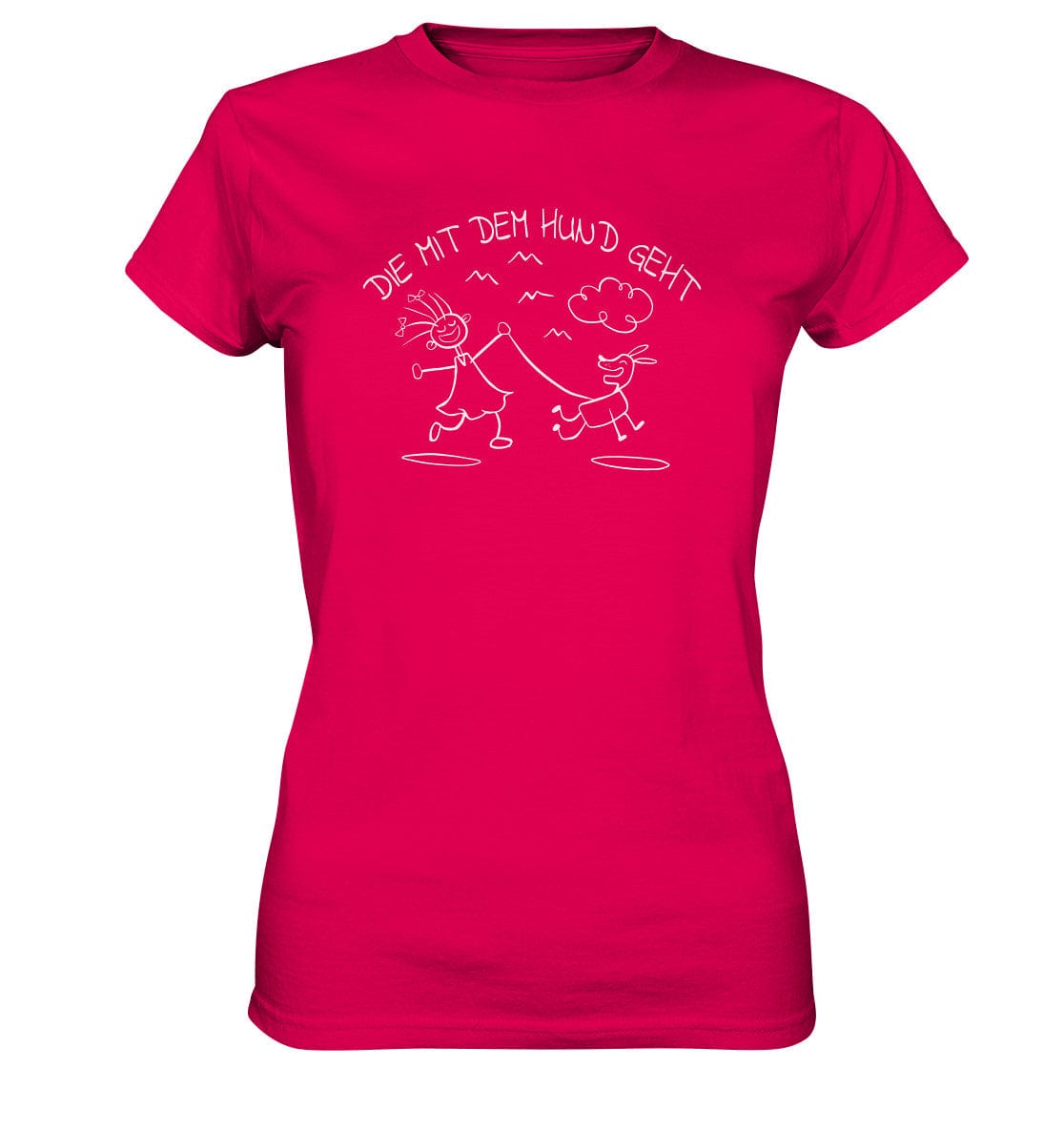Die mit dem Hund geht - Ladies Premium Shirt Sorbet / XS