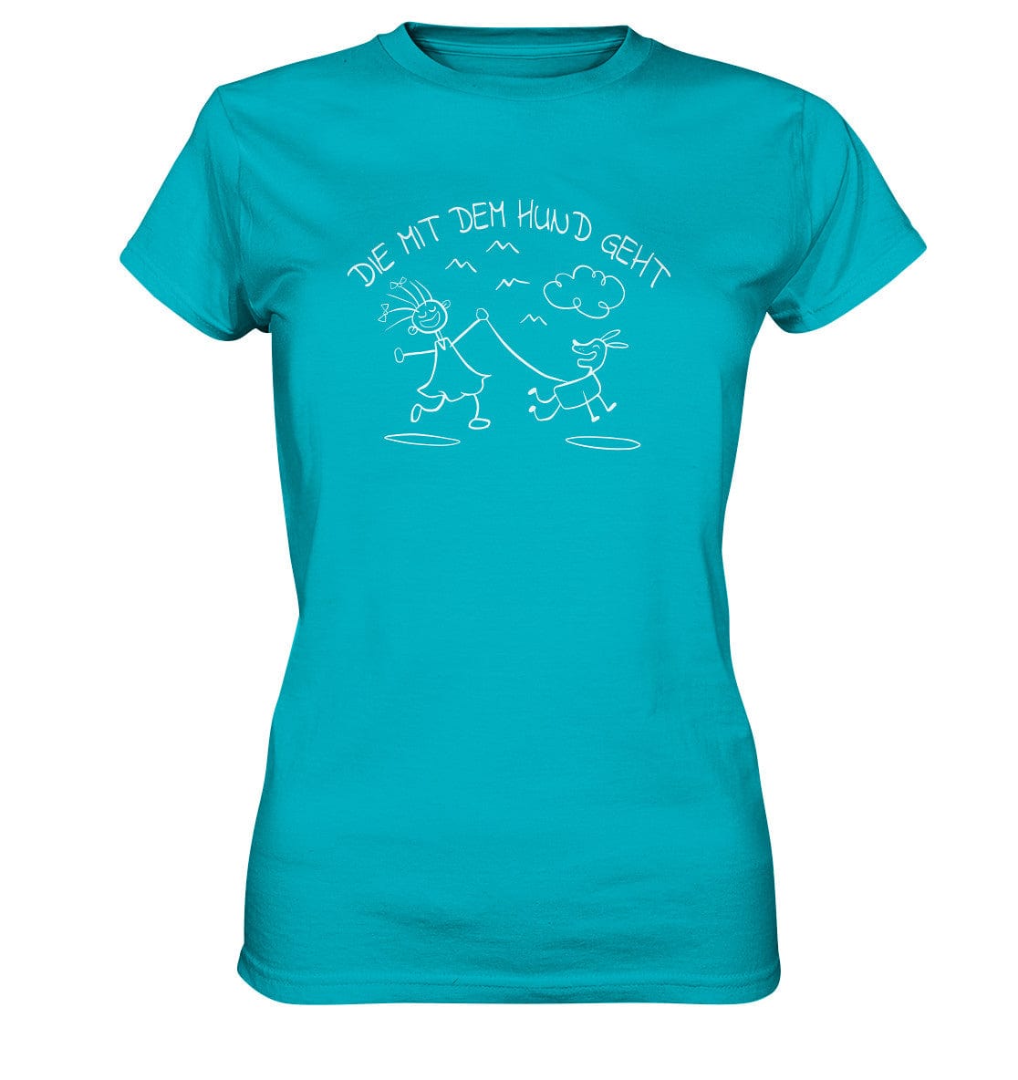 Die mit dem Hund geht - Ladies Premium Shirt Swimming Pool / XS