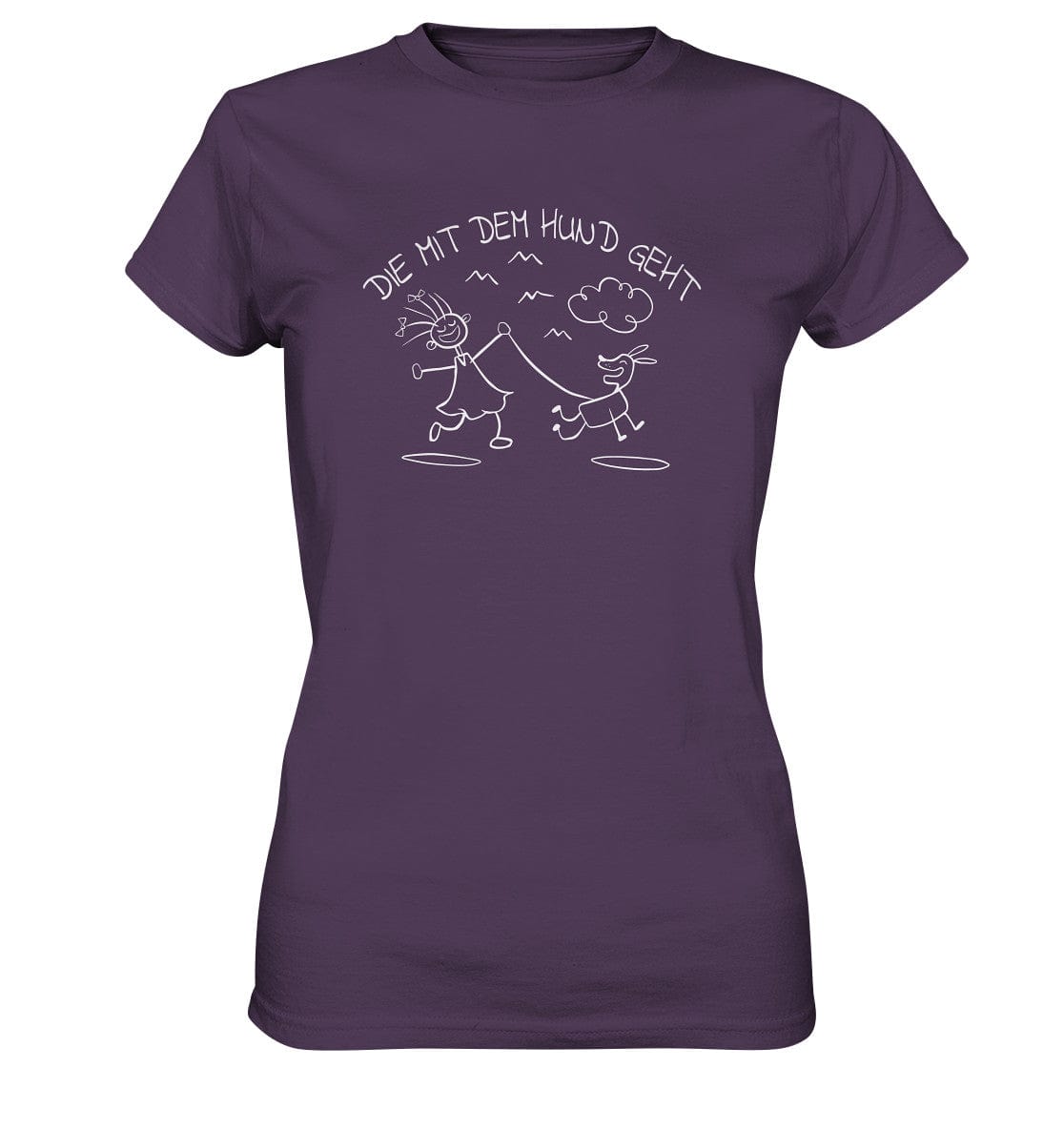 Die mit dem Hund geht - Ladies Premium Shirt Urban Purple / XS