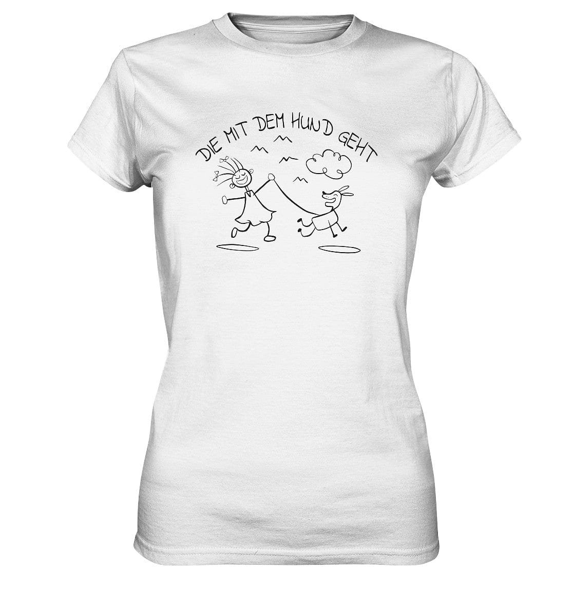 Die mit dem Hund geht - Ladies Premium Shirt White / XS