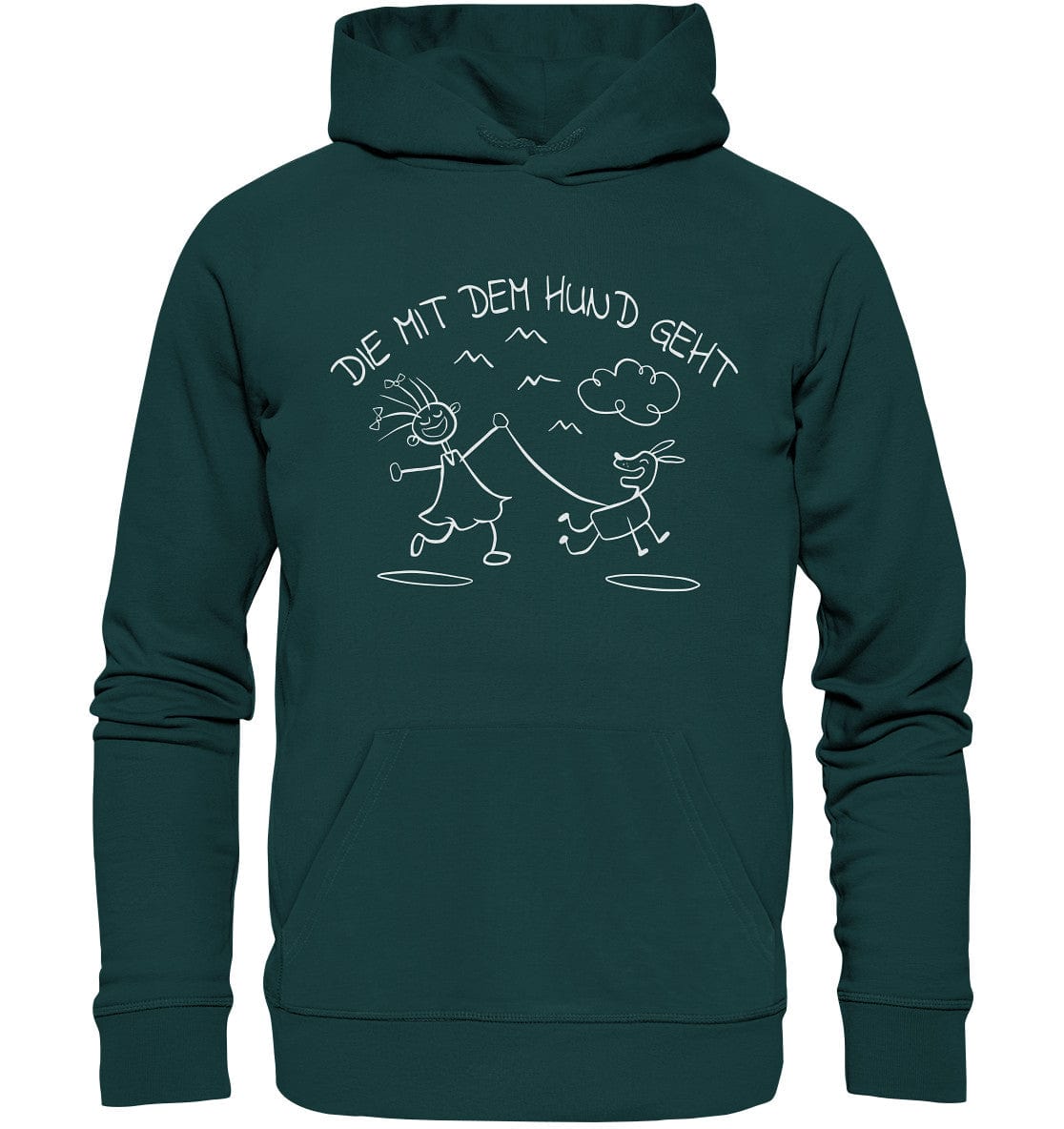 Die mit dem Hund geht - Organic Hoodie Glazed Green / XS