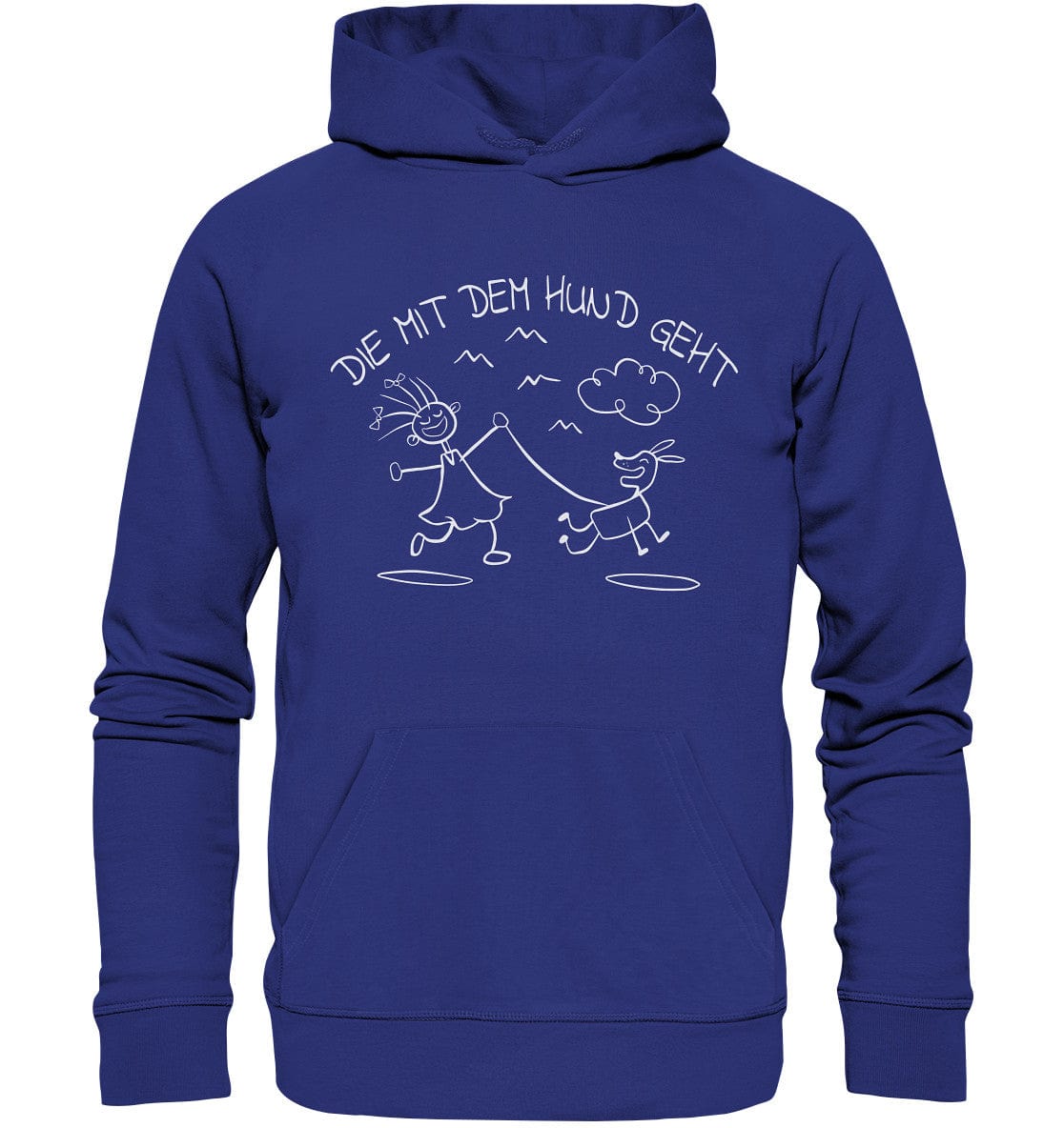 Die mit dem Hund geht - Organic Hoodie Worker Blue / XS