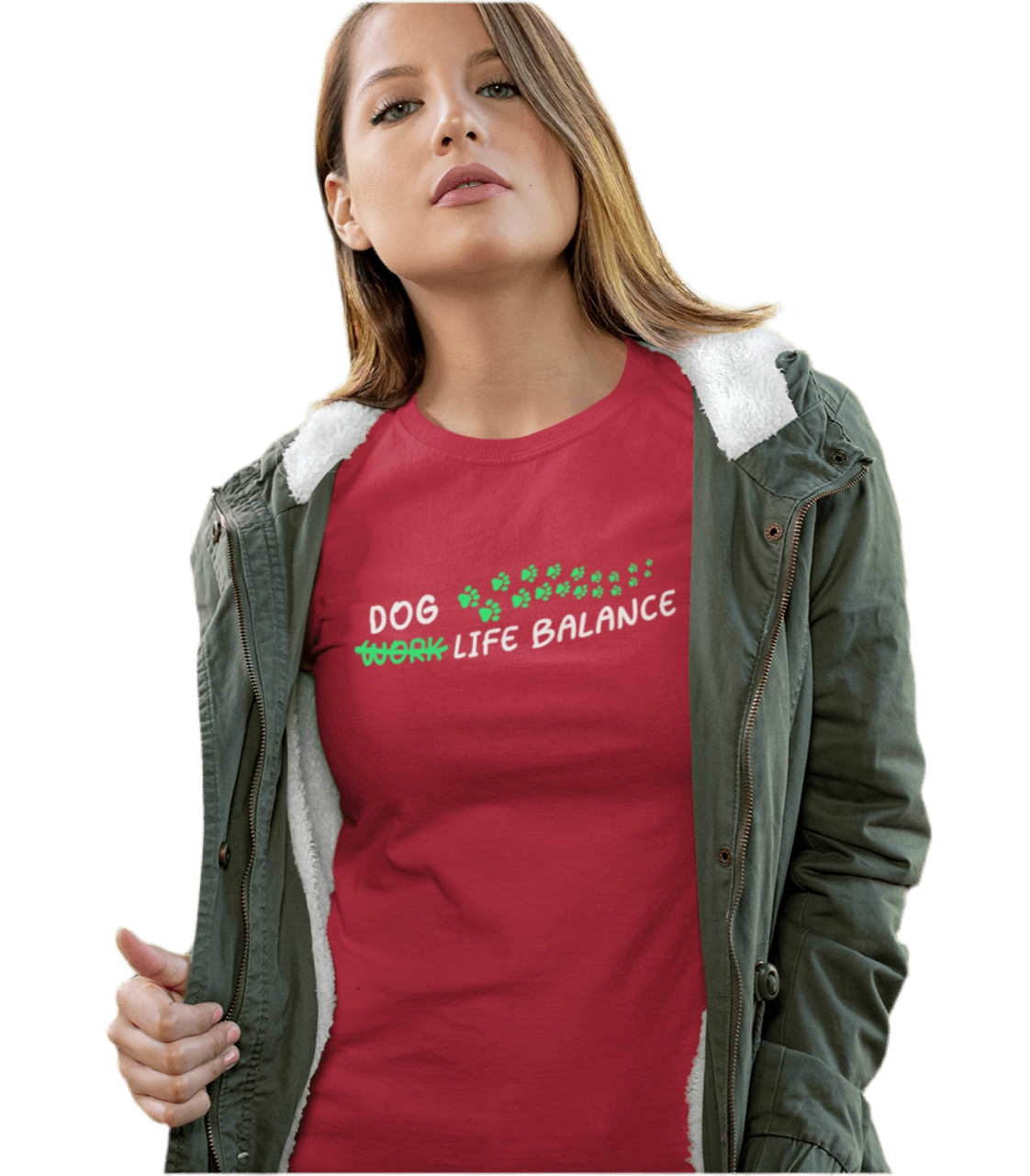 Dog Life Balance - Hundesprüche - Ladies Organic Shirt