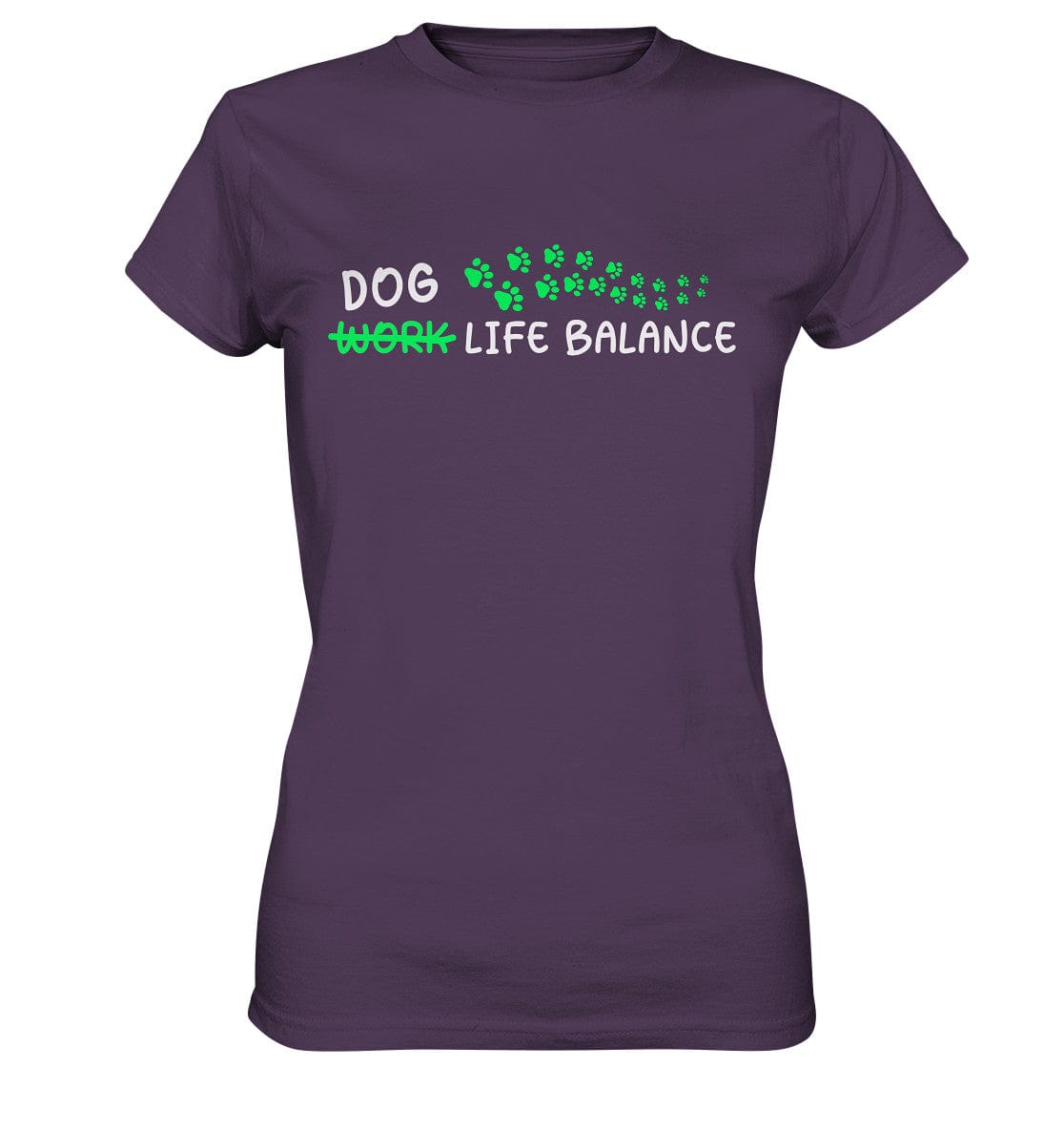 Dog Life Balance - Hundesprüche - Ladies Premium Shirt Urban Purple / XS