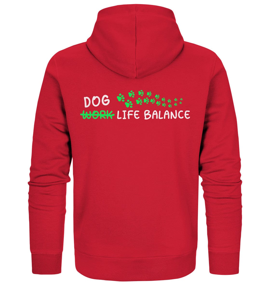 Dog Life Balance - Hundliebhaber - Organic Zipper Red / XS