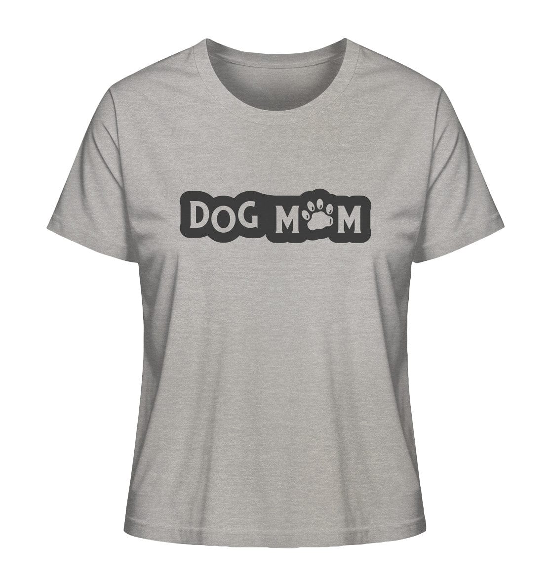 Dog mom - Ladies Organic Shirt Heather Grey / XS