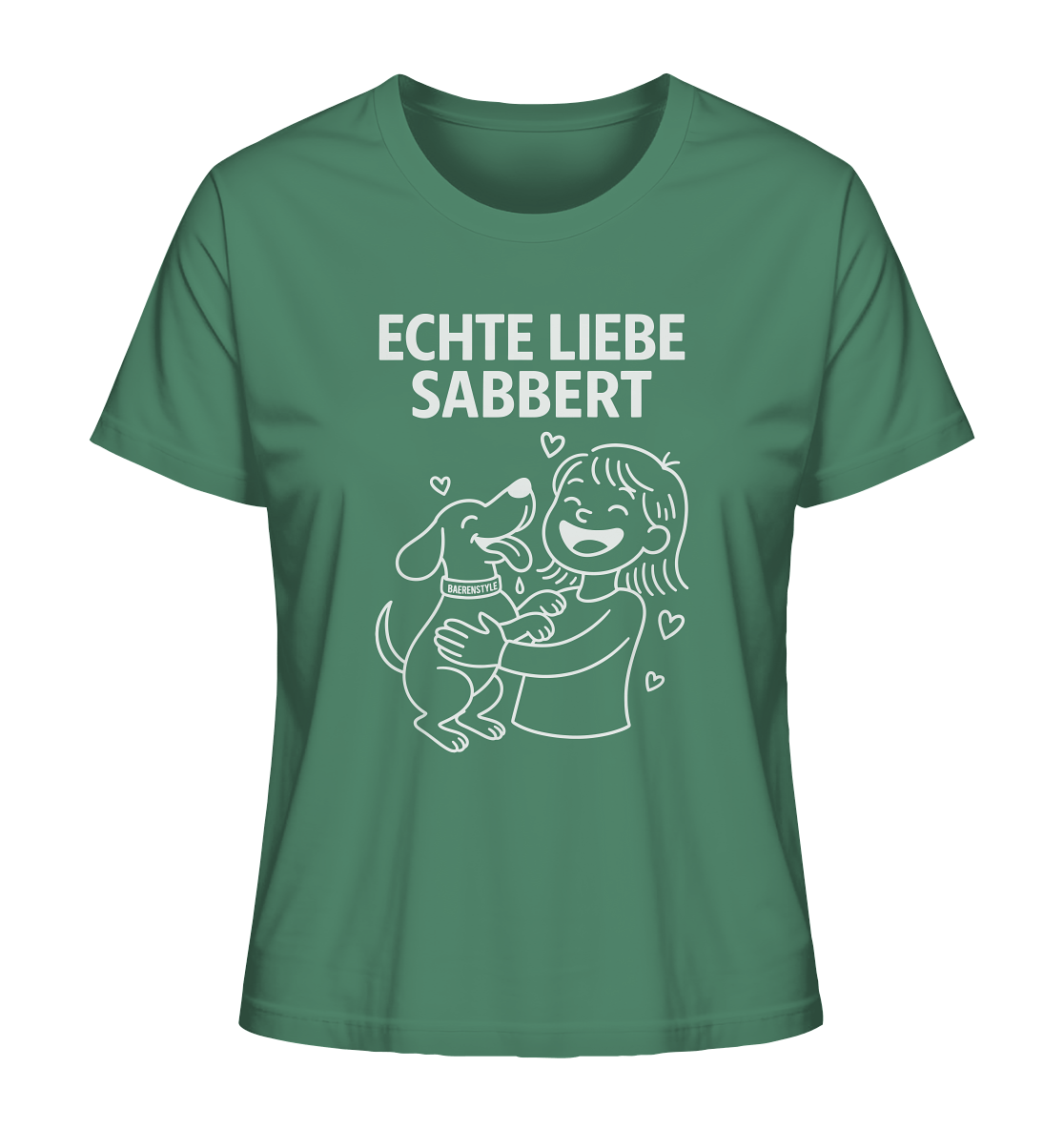 Echte Liebe sabbert – Damen Bio-Shirt Green Bay / XS