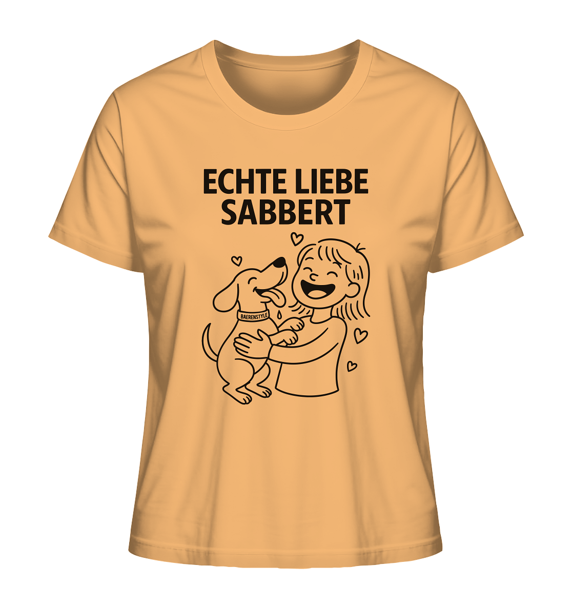 Echte Liebe sabbert – Damen Bio-Shirt Nispero / XS
