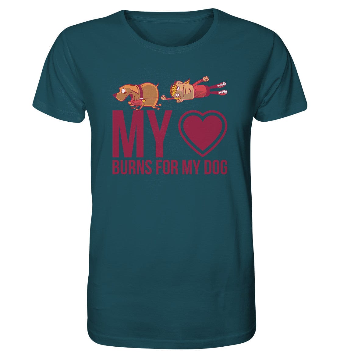 Hundeliebe - My heart burns for my dog - Organic Shirt Stargazer / XS