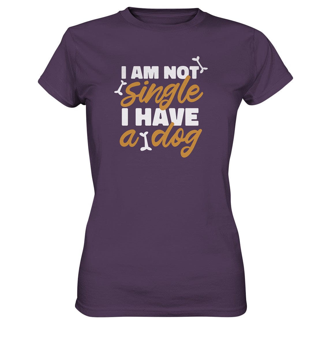 I am not single I have a dog - Hundesprüche - Ladies Premium Shirt Urban Purple / XS