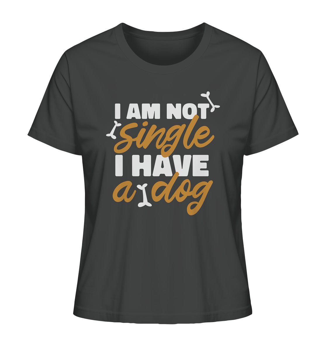 I am not single I have a dog - Ladies Organic Shirt Anthracite / XS